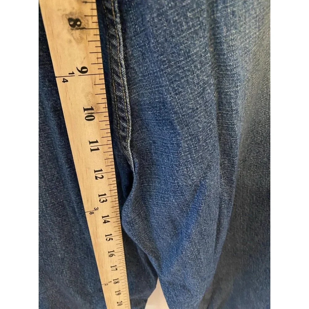 Duo Maternity Jeans Womens 38 Waist Pull On Belly Panel Straight Pants‎ 38x29.